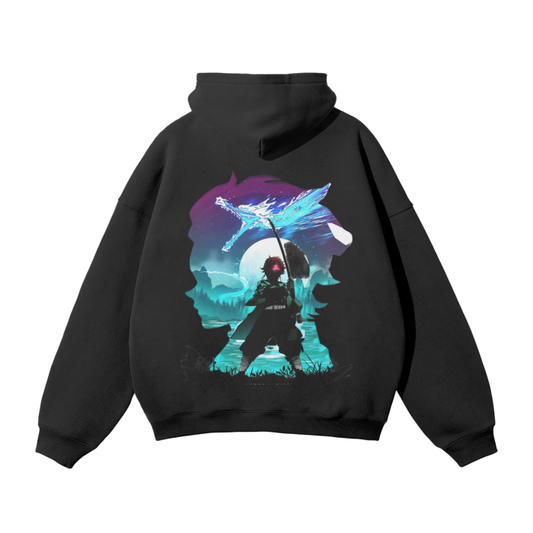 Streetwear Unisex Oversized Solid Color Fleece Hoodie